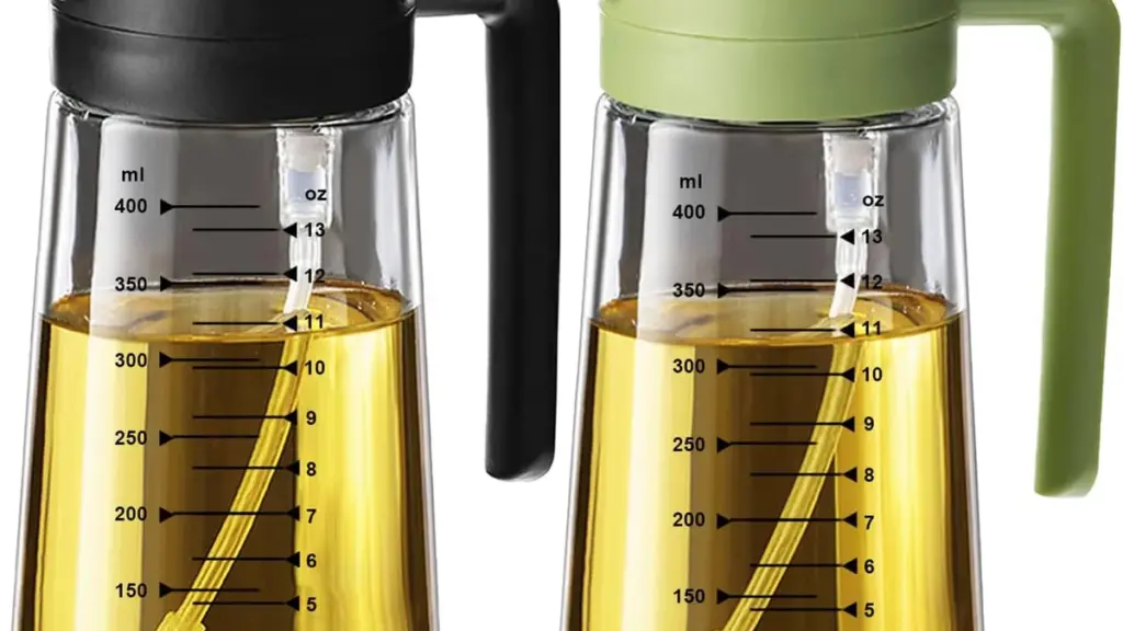 TrendPlain Ölsprüher 470ml für Heißluftfritteuse: 2-in-1-Spender versprüht und dosiert präzise für leichtere, knusprige Gerichte ohne Verschwendung